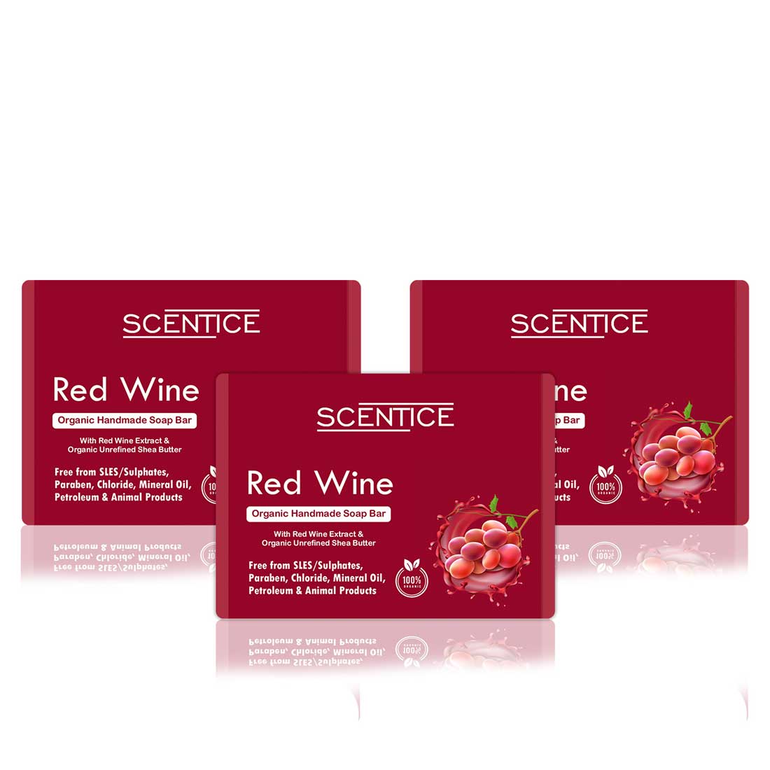 premium organic red wine soap
